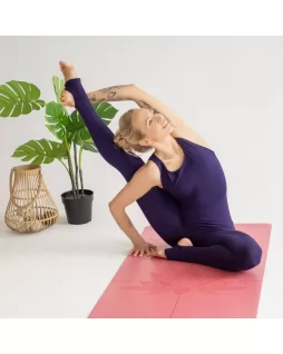 Коврик для йоги — Lotos Rose, с уроками от Елены Маловой